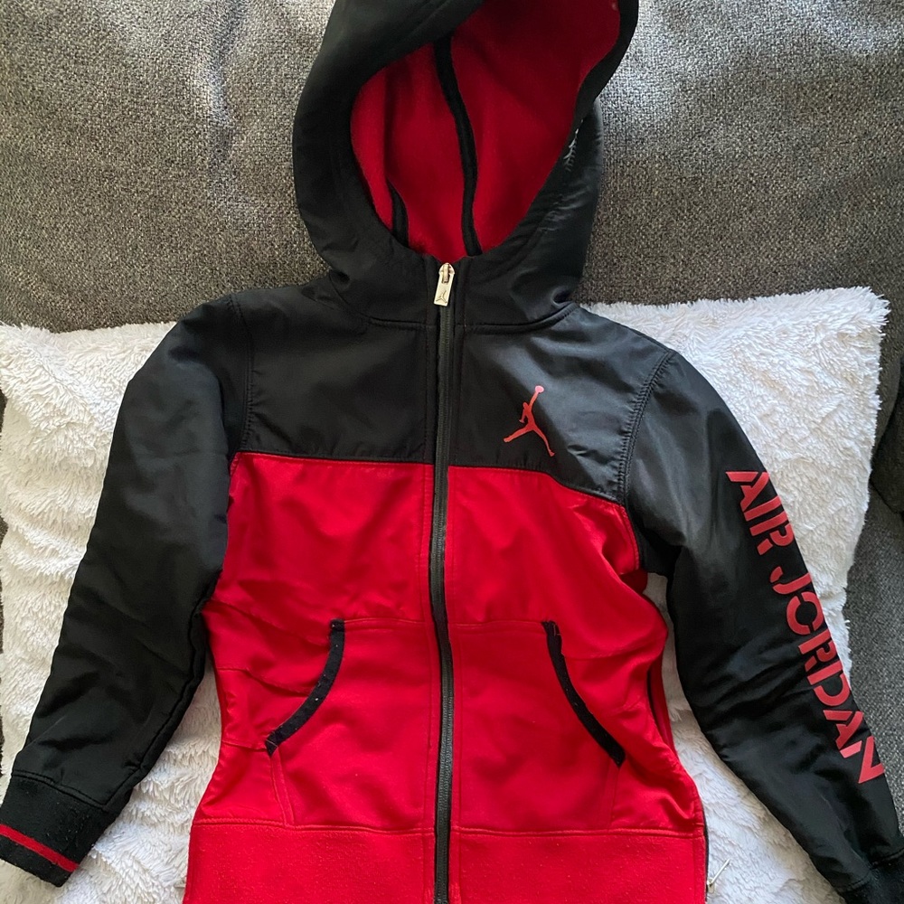 Jordan red and black jacket